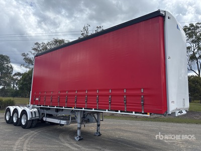 2021 Krueger 7.2 m Tri/A B-Double Lead Pritsche-Plane Anhänger