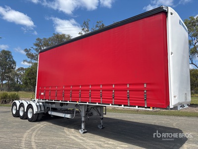 2021 Krueger 7.2 m Tri/A B-Double Lead Curtain Side Trailer