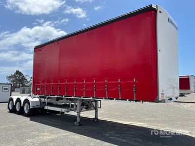 2021 Krueger 7.2 m Tri/A B-Double Lead Pritsche-Plane Anhänger