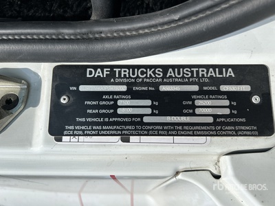 2023 DAF CF530 FTT 6x4 Tracteur Routier Couchette