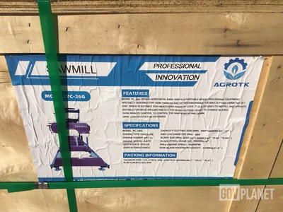 2025 AGT YC-26G Portable Sawmill - Unused
