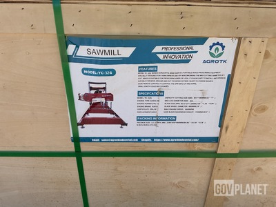2025 AGT YC-32G Portable Sawmill - Unused