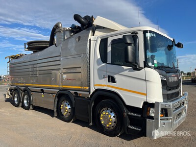 2019 Scania G450 8x4 Twin-Steer w/ 2019 Cappellotto Cap Combi 3200 CL Camion excavateur par aspiration