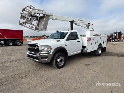 2022 Posi-Plus 700-40 34 ft on 2022 Ram 5500 4x2 Cable Placer バケツトラック