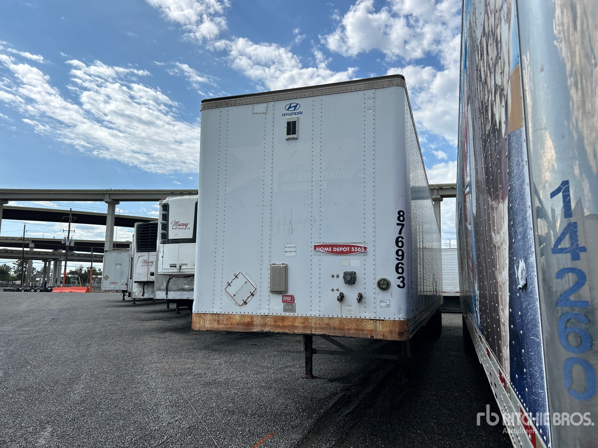 2007 Hyundai V12530152JS 53 ft x 102 in Sliding T/A Gesloten aanhangwagen