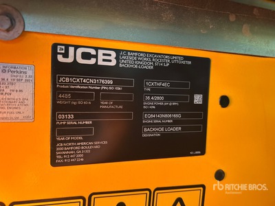 2022 JCB 1CXT Tracked Backhoe Loader