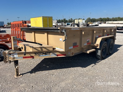 2024 Top Hat DPX140-14X83-14E-F 14 ft T/A مقطورة تفريغ خفيفة