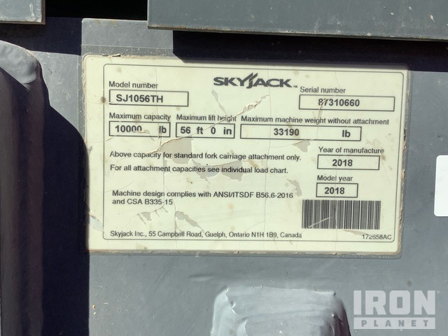 MANIPULADOR 2018 SKYJACK