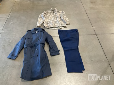 (1) Army Elements Jacket, (21) Pairs of Men's Trousers & Assorted Items