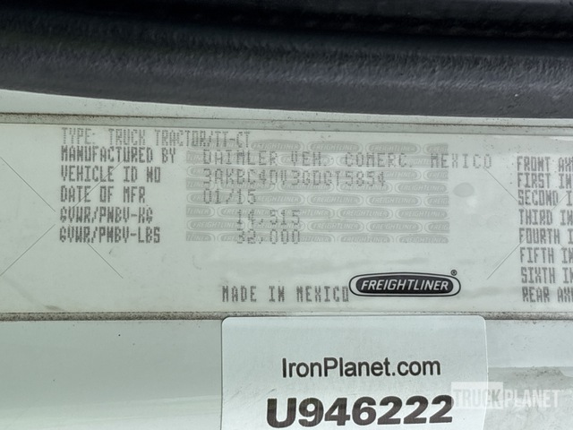 CAMIóN 2016 FREIGHTLINER