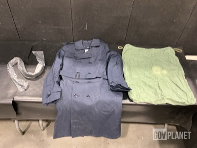 (10) Military Police Belts, (14) All-Weather Coats & Assorted Items