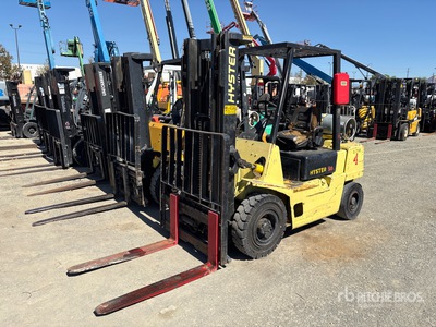 1992 Hyster H50XL 4400 lb Pneumatic Tire Forklift