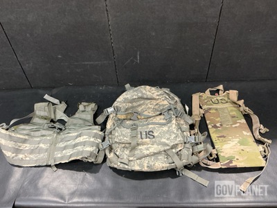 (53) Fighting Load Carriers, (25) Assault Packs & Assorted Items