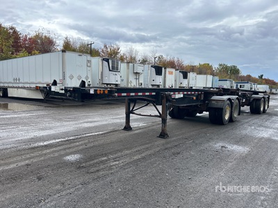 2019 Raja HT300 20 ft T/A B-Train Lead Container Trailer