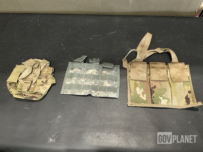 (123) Canteen Pouches, (59) Ammunition Bandoleers & Assorted Items