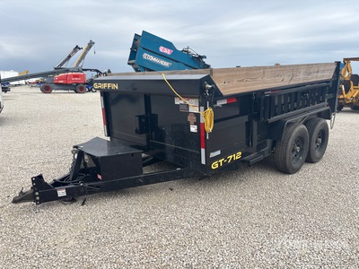 2022 Griffin 12 ft T/A Remolque Bañera Ligero