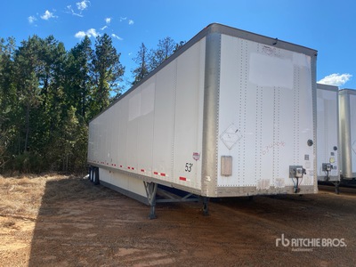 2015 Wabash DVCVHPC 53 ft x 102 in T/A Van Trailer
