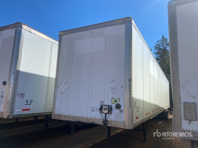 2013 Wabash DVCVHPC 53 ft x 102 in T/A Van Trailer