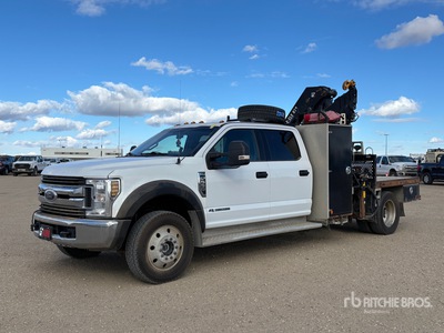 2019 Hiab X-CLX 078ES-4 2800 kg Knuckle Boom on 2019 Ford F-550 XLT 4x4 Crew Cab Boom Truck