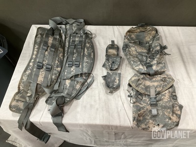 (56) Molded Waist Belts, (239) Hand Grenade Pouches & Assorted Items