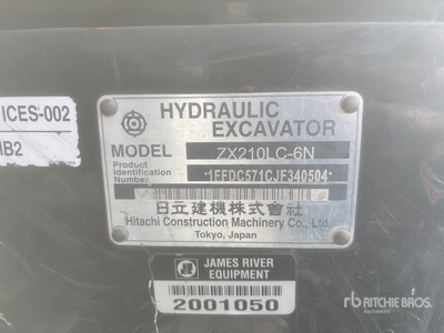 2018 Hitachi ZX210LC-6N 油圧ショベル
