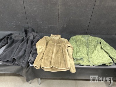 (4) Cold Weather Shirts, (72) Cold Weather Jackets & Assorted Items