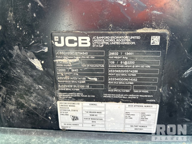 MANIPULADOR 2018 JCB