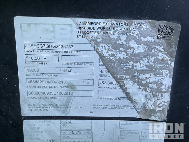 MANIPULADOR 2016 JCB