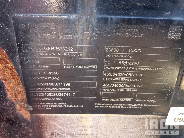 MANIPULADOR 2017 JCB