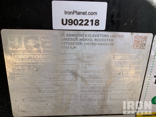 MANIPULADOR 2017 JCB