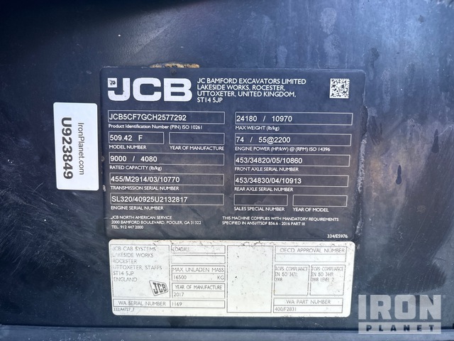 MANIPULADOR 2017 JCB