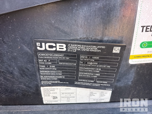 MANIPULADOR 2018 JCB