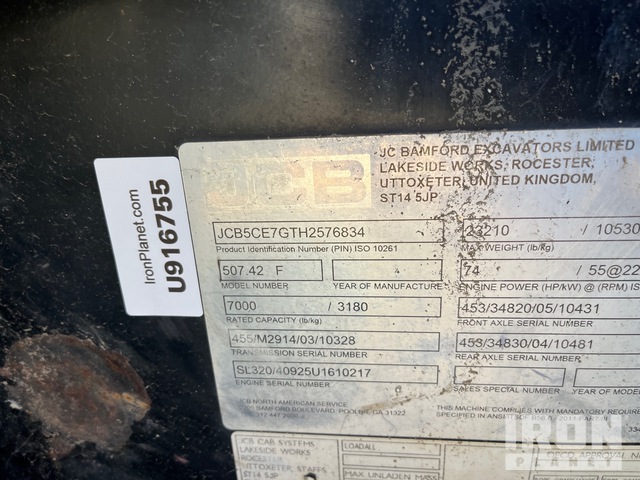 MANIPULADOR 2017 JCB