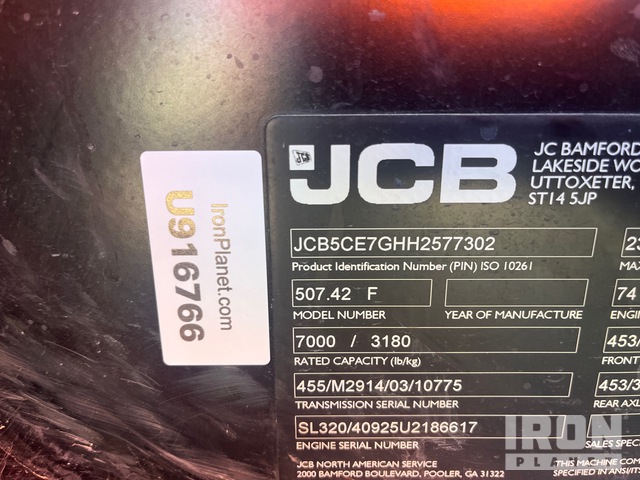 MANIPULADOR 2017 JCB