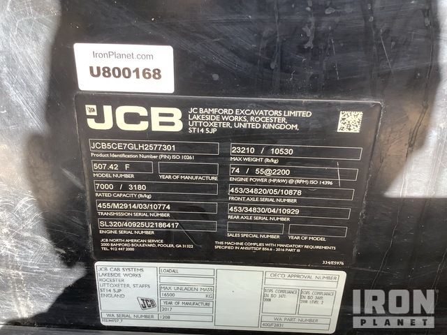 MANIPULADOR 2017 JCB