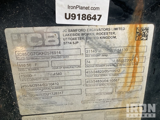 MANIPULADOR 2017 JCB