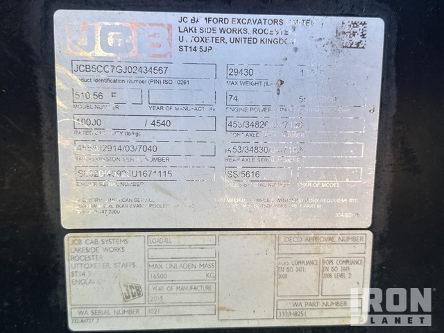 MANIPULADOR 2016 JCB