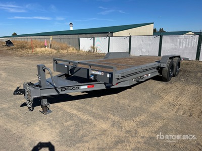 2025 Delco 20 ft T/A Tilt Deck Equipment Trailer