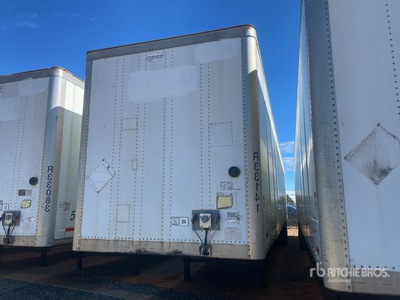 2013 Wabash DVCVHPC 53 ft x 102 in T/A Van Trailer