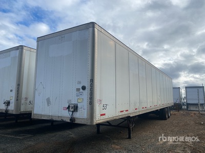 2013 Wabash DVCVHPC 53 ft x 102 in T/A Van Trailer
