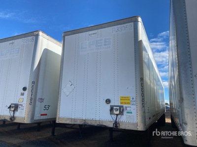 2013 Wabash DVCVHPC 53 ft x 102 in T/A Van Trailer