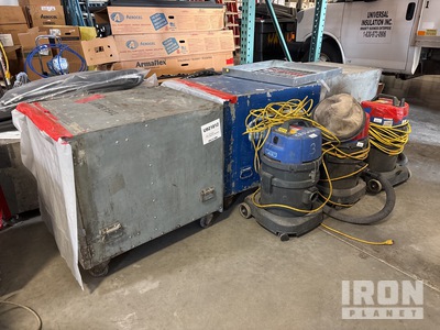 Quantity of (3) Abatement Technologies  H2000HP - Portable - Negative Air HEPA and qty 3 EuroClean vacuums Filtres