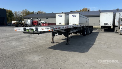 2015 Manac 10453 Aluminum Flatbed Trailer