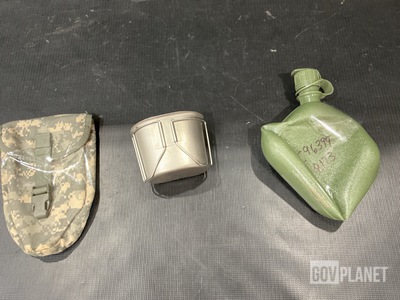 (71) Entrenching Tool Carriers, (123) Water Canteens & Assorted Items