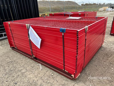 Quantity of (30) Canex 8 ft x 6 ft Powder Coated Site Fence