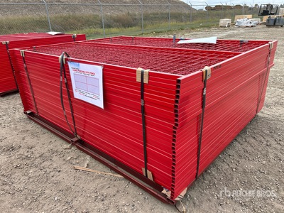 Quantity of (30) Canex 8 ft x 6 ft Powder Coated Site Fence