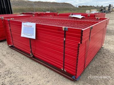 Quantity of (30) Canex 8 ft x 6 ft Powder Coated Site Fence