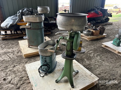 Quantity of (2) Massey-Harris Cream Separators Antiquités