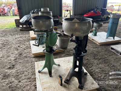 Quantity of (2) Massey-Harris Cream Separators Antiquités