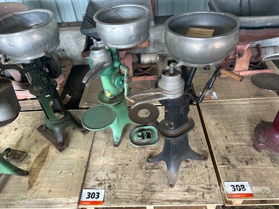 Quantity of (2) Massey-Harris Antique Cream Separators